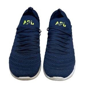 APL Men's Dark Blue and Neon Green Athletic Shoes
